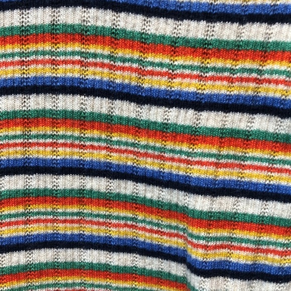 Madewell multi stripe stretch Jones tank ribbed cotton XS - Picture 4 of 6